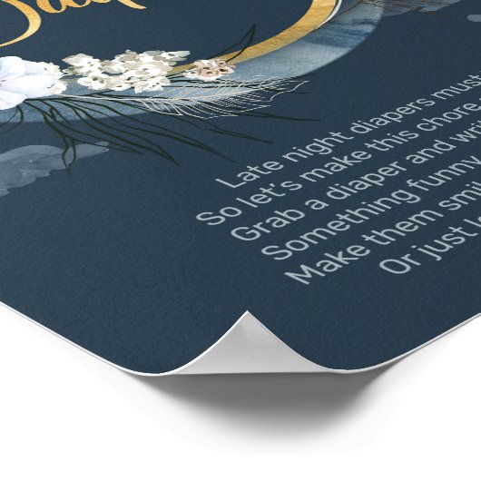 Wir sind über dem Mondzeichen von Spate Night Diap Poster (Ecke)