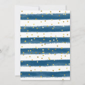 Wir sind über der Blue-Baby-Dusche der Mondnacht Einladung (Rückseite)