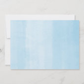 Wir sind über der elfantenblauen Babydusche des Mo Einladung (Rückseite)