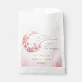 Wir sind über der Mond-Girl-Babydusche Geschenktütchen (Vorderseite)