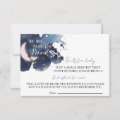 Wir sind über die Bücher für Babydusche Einladung (Vorderseite)