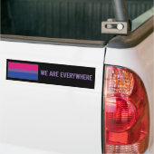Wir sind überall der Aufkleber (bisexuell) Autoaufkleber (Auf Lkw)