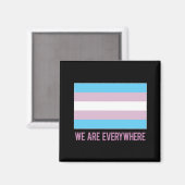 Wir sind überall Magnet (Transgender) (Vorderseite/Rückseite)