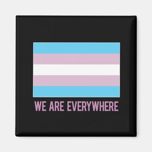 Wir sind überall Magnet (Transgender) (Vorne)