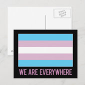 Wir sind überall Postkarte (Transgender) (Vorne/Hinten)