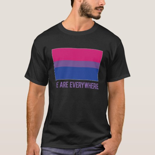 Wir sind überall Shirt (bisexuell) (Vorderseite)