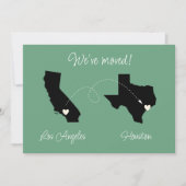 Wir sind umgezogen! Ankündigung des Staat zum Staa (Vorderseite)