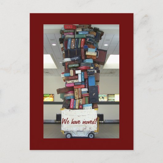 Wir sind umgezogen! ankündigungspostkarte (Vorderseite)