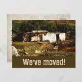 Wir sind umgezogen ankündigungspostkarte (Vorne/Hinten)