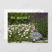 Wir sind umgezogen! ankündigungspostkarte (Vorne/Hinten)