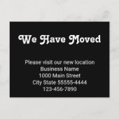 Wir sind umgezogen. Besuchen Sie bitte unseren neu Postkarte (Vorderseite)