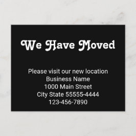 Wir sind umgezogen. Besuchen Sie bitte unseren neu Postkarte