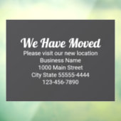 Wir sind umgezogen Bitte besuchen Sie unsere neue  Fensteraufkleber (Blatt 3)