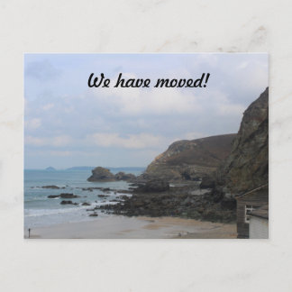 Wir sind umgezogen! Cornwall, St Agnes Ankündigungspostkarte