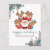 Wir sind umgezogen, Dealer, Weihnachtsmann Ankündigungspostkarte (Vorderseite)