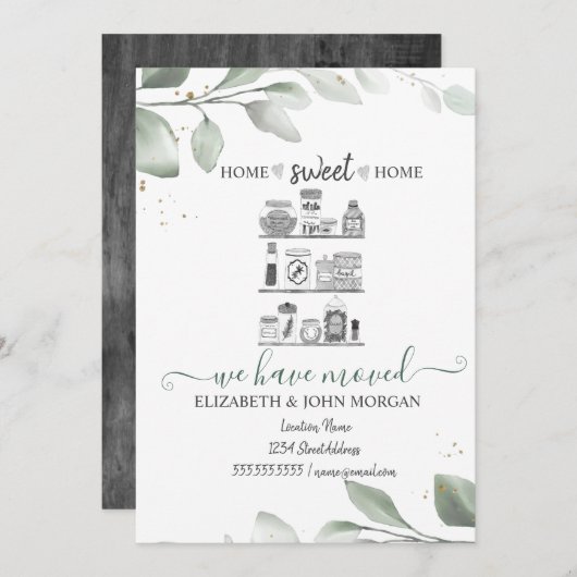 Wir sind umgezogen, die Küche, die Blätter (Vorne/Hinten)