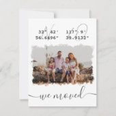 "Wir sind umgezogen" DMS koordiniert das Foto der Ankündigung (Vorderseite)