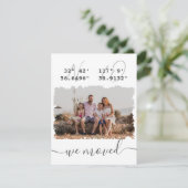 "Wir sind umgezogen" DMS koordiniert das Foto der  Ankündigung (Stehend Vorderseite)