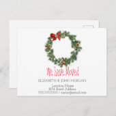 Wir sind umgezogen, Ferienkrieg, neue Adresse Ankündigungspostkarte (Vorne/Hinten)