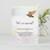 Wir sind umgezogen, fliegen Taube Ankündigung (Stehend Vorderseite)