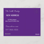 Wir sind umgezogen - lustiges UFO Postkarte (Rückseite)