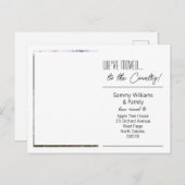 Wir sind umgezogen.. Modernes neues Address-Foto Ankündigungspostkarte (Vorne/Hinten)