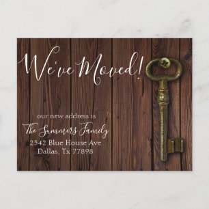 Wir sind umgezogen Neue Adresse Ankündigung Holz S