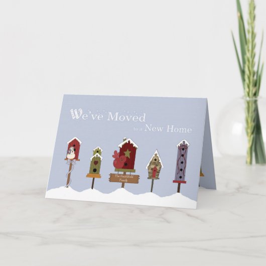 Wir sind umgezogen / neue Adresse Geburtshäuser &  Ankündigung (Vorderseite)