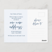 Wir sind umgezogen, neue Zuhause-Adresse Ankündigu