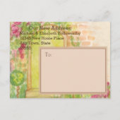 Wir sind umgezogen - neue Zuhause-Ankündigung Ankündigungspostkarte (Rückseite)
