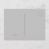 Wir sind umgezogen, neue Zuhause, einfache Ankündi Ankündigungspostkarte (Rückseite)