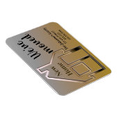 Wir sind umgezogen, neue Zuhause, einfache Ankündi Magnet (Rechte Seite)