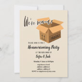 wir sind umgezogen Party Einladung (Vorderseite)