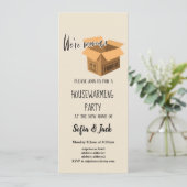 wir sind umgezogen Party Einladung (Stehend Vorderseite)