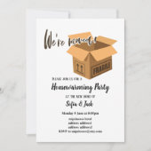 wir sind umgezogen Party Einladung (Vorderseite)