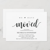 Wir sind umgezogen, Party Einladungen für den Haus (Vorne/Hinten)