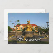 Wir sind umgezogen - Postkarte (Vorne/Hinten)