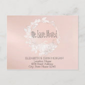 Wir sind umgezogen, pumpen neue Adresse Ankündigungspostkarte (Vorderseite)