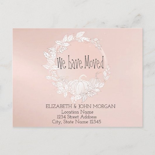 Wir sind umgezogen, pumpen neue Adresse Ankündigungspostkarte (Vorderseite)