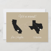 Wir sind umgezogen! Staat in den Staat Ankündigung (Vorderseite)