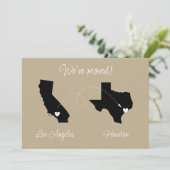 Wir sind umgezogen! Staat in den Staat Ankündigung (Stehend Vorderseite)