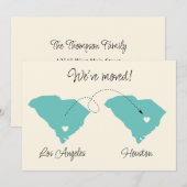 Wir sind umgezogen! Staat zum Staat Ankündigung vo (Vorne/Hinten)