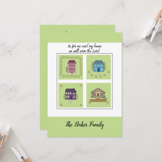 Wir sind umgezogen - Vertrauen basiert wie ich und Einladung (Vorderseite/Rückseite Beispiel)