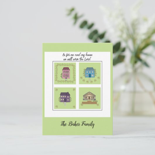 Wir sind umgezogen - Vertrauen basiert wie ich und Postkarte (Stehend Vorderseite)