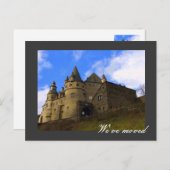 Wir sind umgezogen - vollständig anpassbar! ankündigungspostkarte (Vorne/Hinten)