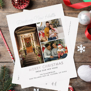 Wir sind umgezogen Weihnachten Umzug Adressänderun Folien Feiertagspostkarte