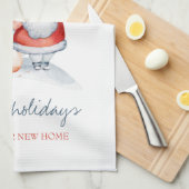 Wir sind umgezogen, Weihnachtsmann, Pine Tree Geschirrtuch (Viertel Falte)