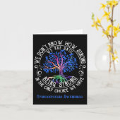 Wir sind uns bewusst, bis wir stark sind karte (Gelbe Blume)