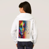 WIR SIND UNTERSCHIEDLICH - Abstrakte digitale Kuns Hoodie (Schwarz voll)