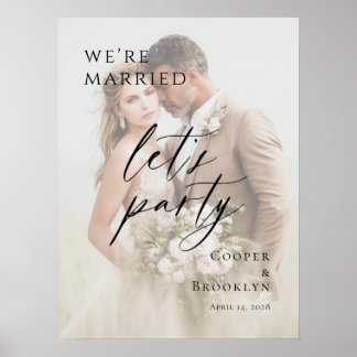 Wir sind verheiratet, lasst uns feiern Trauung-Fot Poster